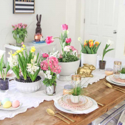 How to dress a table for Easter.
